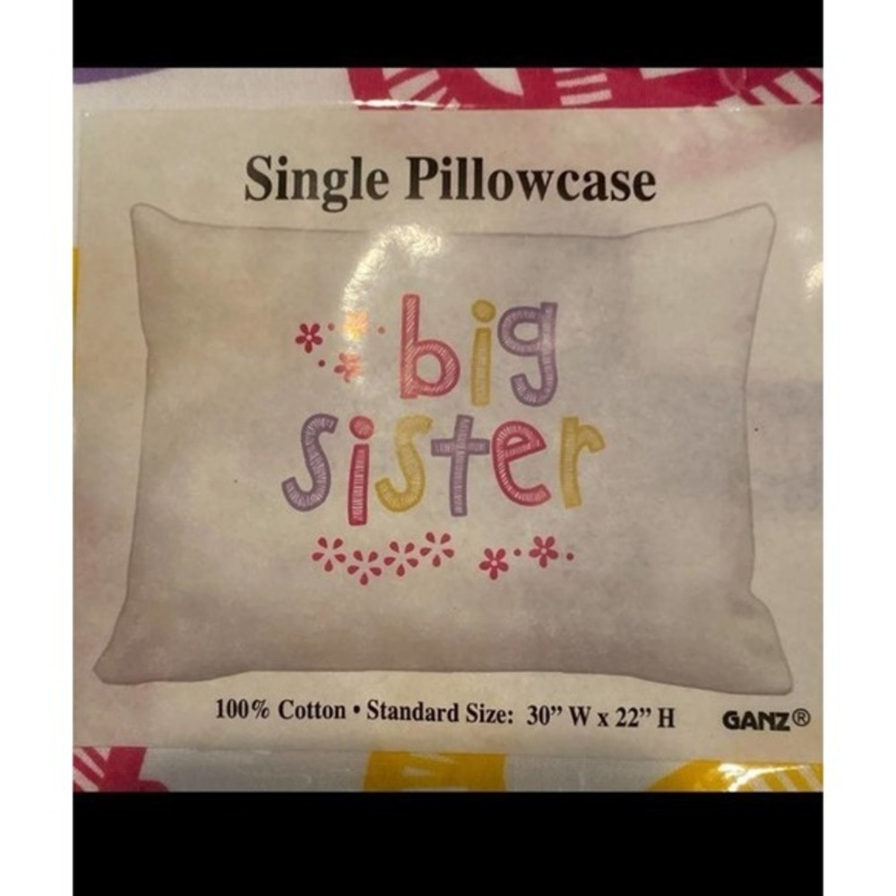 NWT Big Sister Pillowcase